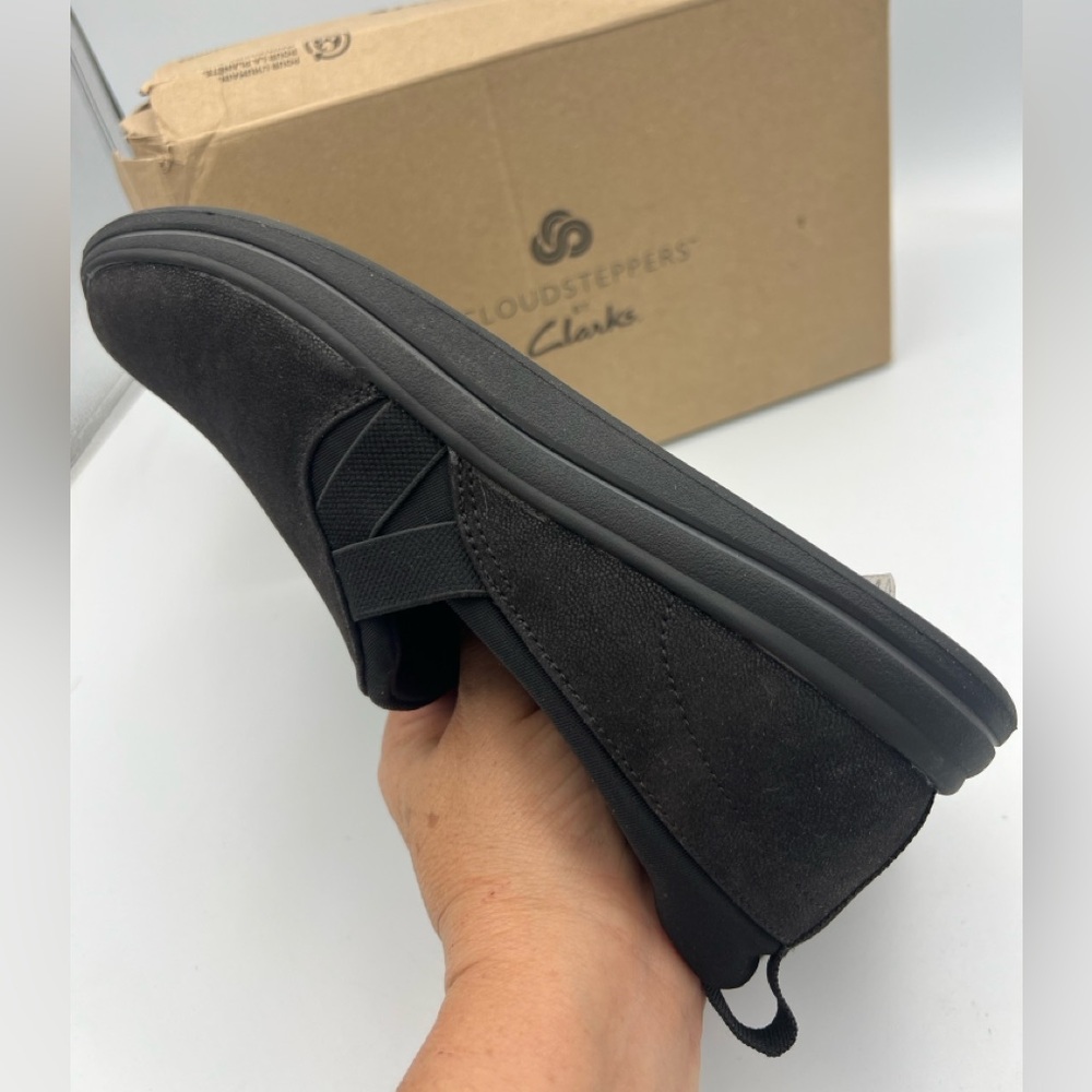 Clarks CLOUD STEPPERS Breeze Bali Women’s Size 7W EU 37.5 Black. Comfort Shoe - Picture 11 of 15